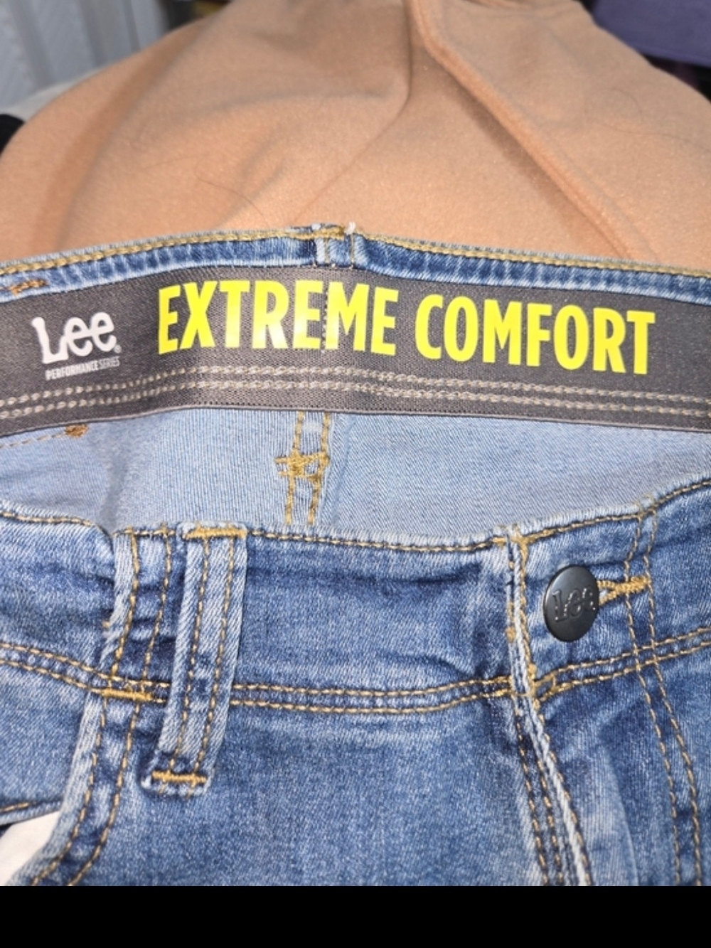 Lee Extreme Comfort Tapered Leg Stretch Jeans Blue Waist 14 R New - Picture 6 of 9
